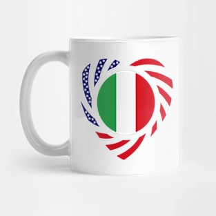 Italian American Multinational Patriot Flag (Heart) Mug